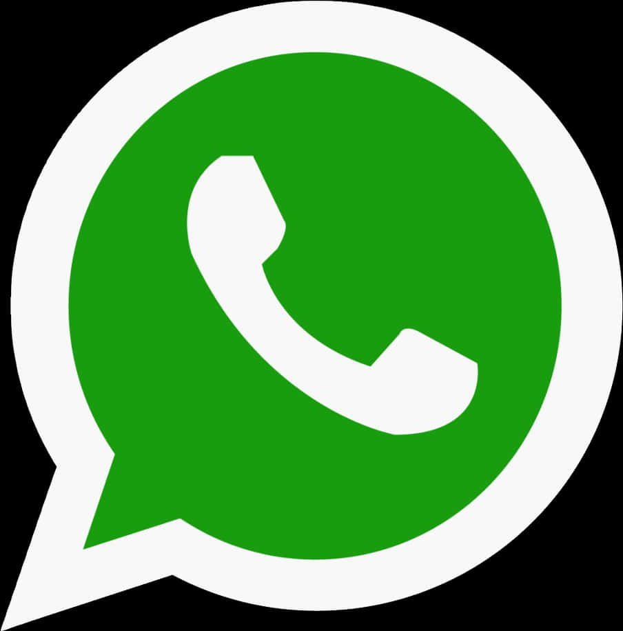 Whats App Logo Green Background PNG Image