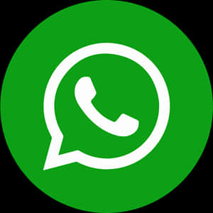 Whats App Logo Green Background PNG Image