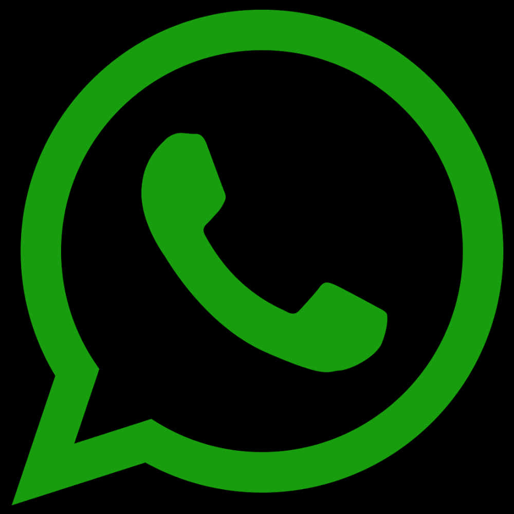 Whats App Logo Icon Green Background PNG Image