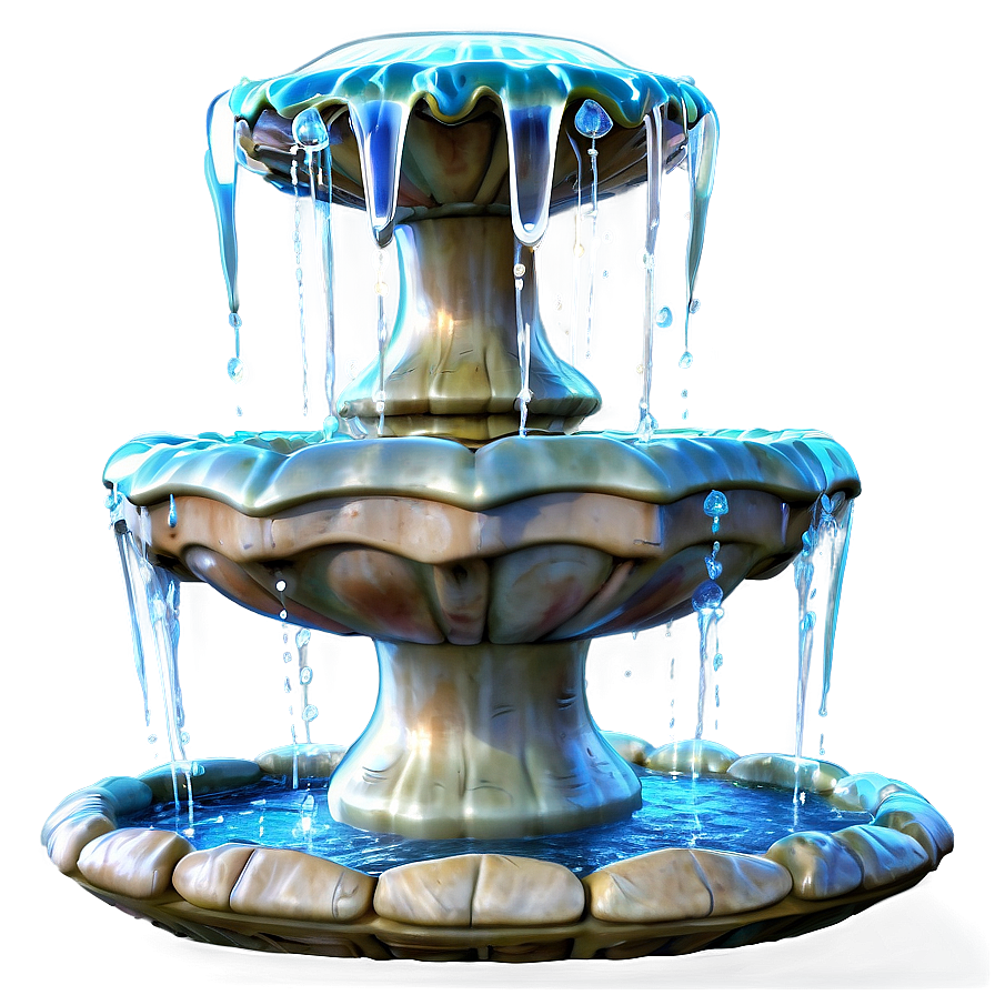 Whimsical Fairy Fountain Png 06122024 PNG Image