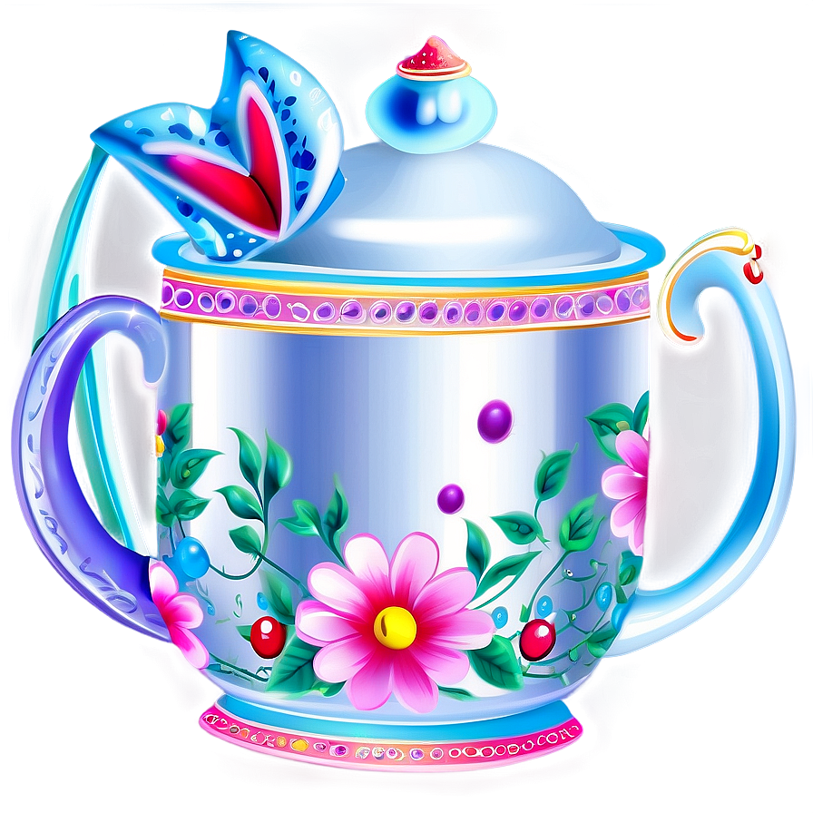 Whimsical Fairy Tale Tea Cup Png Tlg46 PNG Image