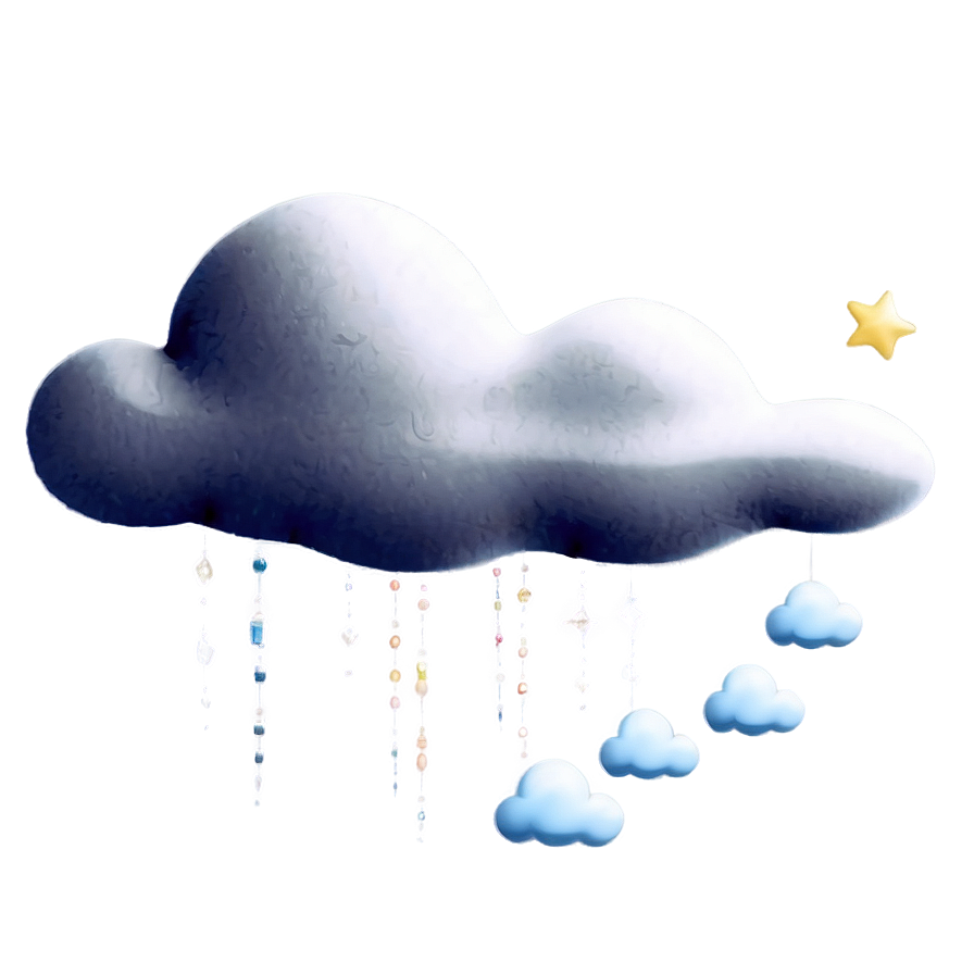 Whimsical Floating Cloud Png Sgh79 PNG Image