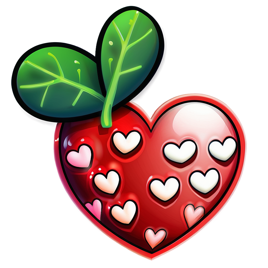 Whimsical Heart Doodle Png Pep PNG Image