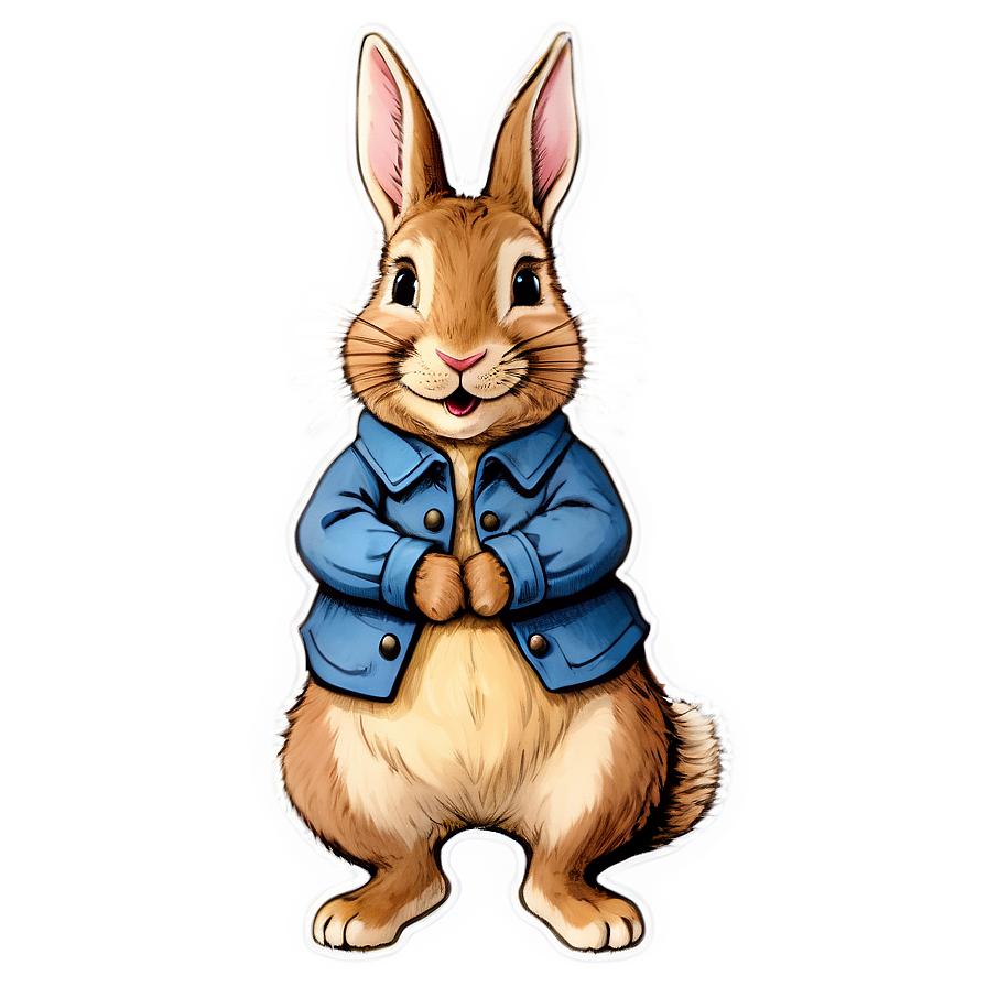 Whimsical Peter Rabbit Art Png 06262024 PNG Image