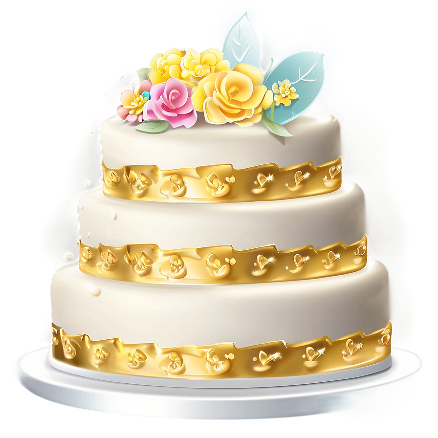 Whimsical Wedding Cake Png Eoh PNG Image