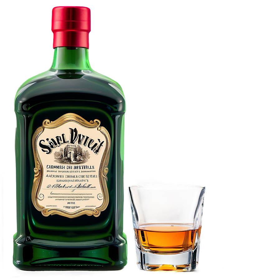 Whiskey Bottle Clipart Png Bgs18 PNG Image