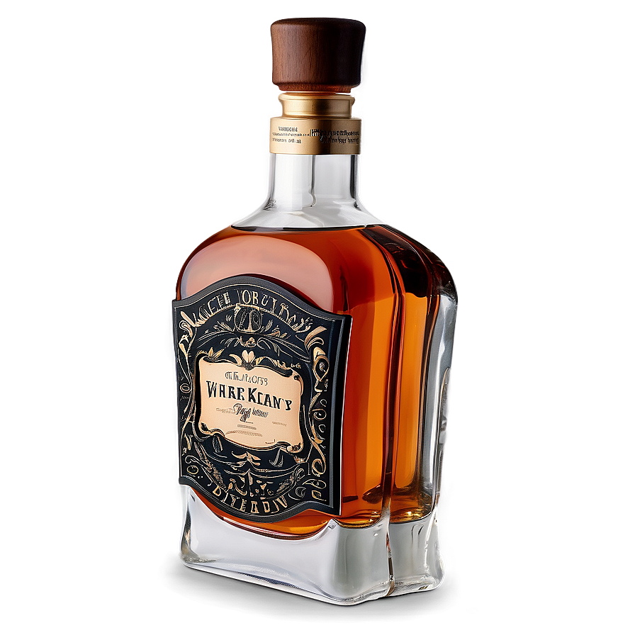 Whiskey Bottle Unique Design Png 76 PNG Image