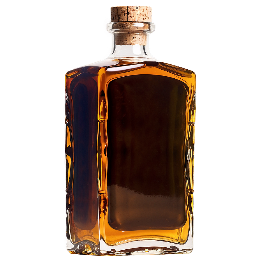 Whiskey Bottle With Cork Png Jsm PNG Image