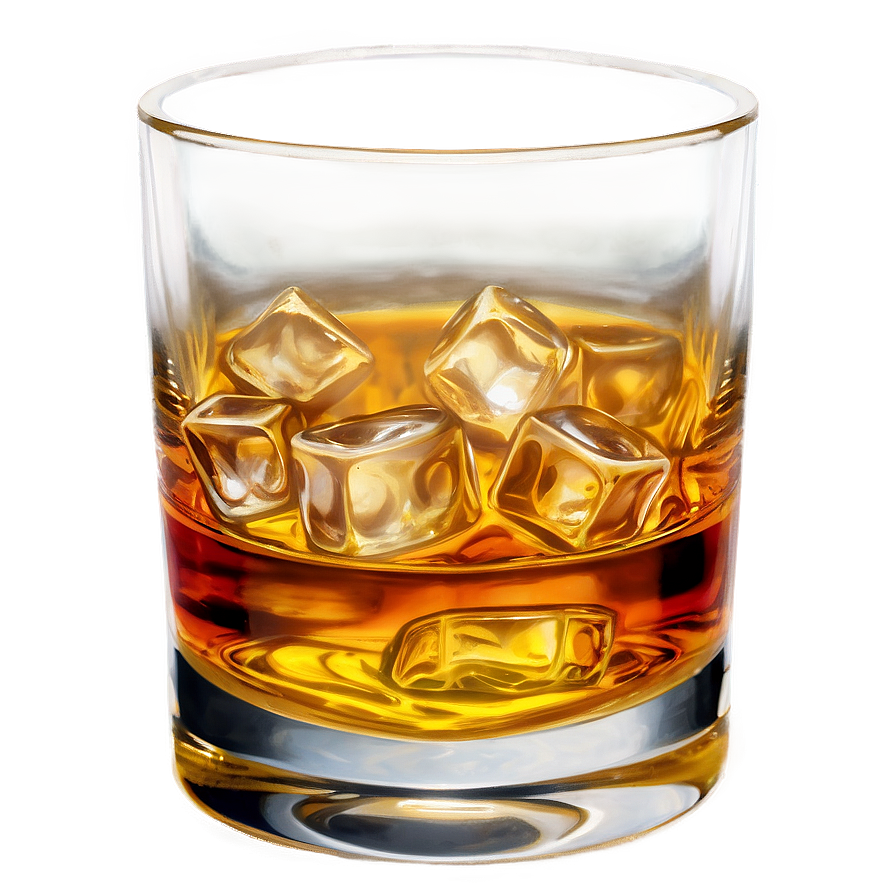 Whiskey Glass With Bourbon Png 06132024 PNG Image