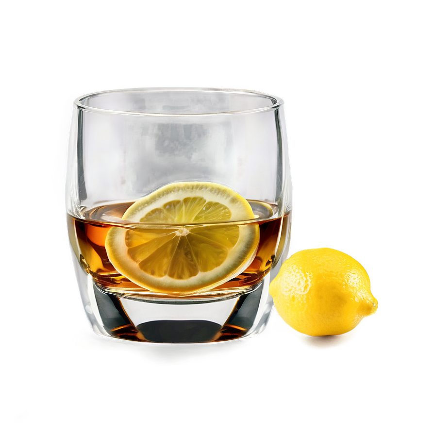 Whiskey Glass With Lemon Png 46 PNG Image