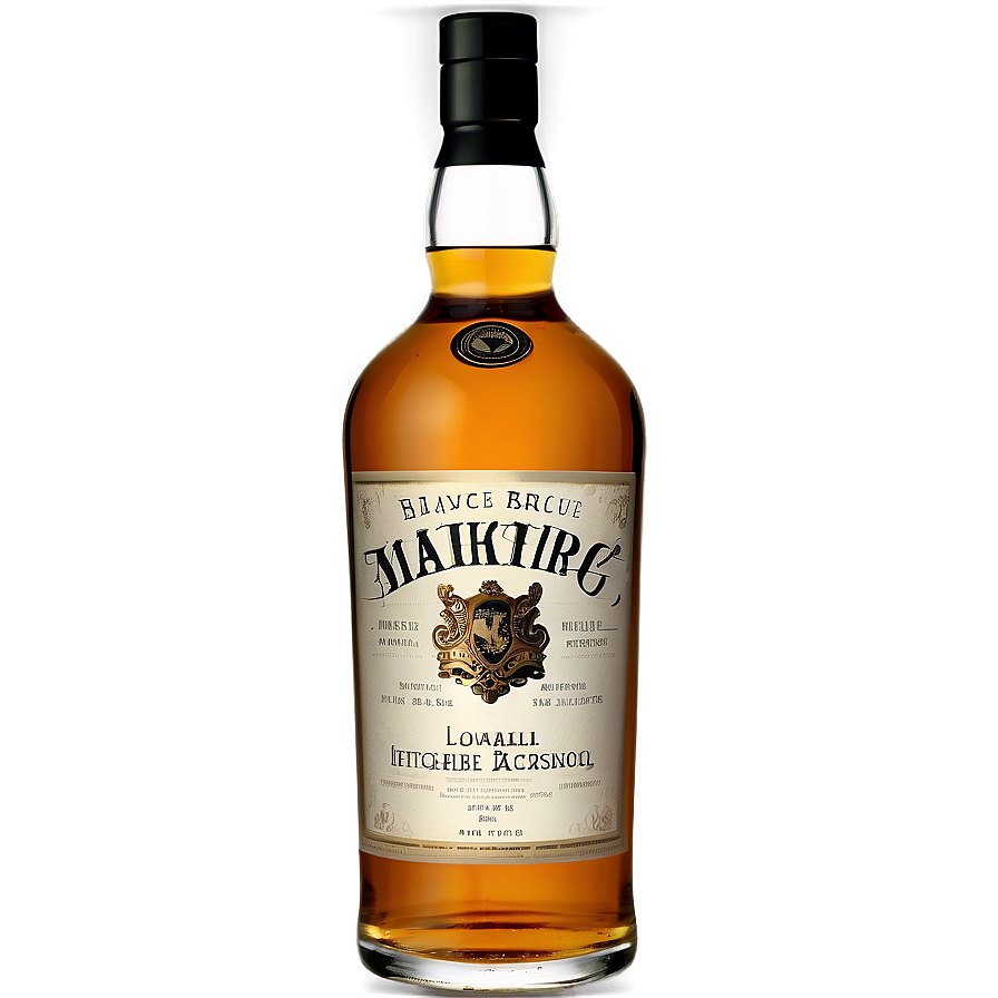 Whisky Bottle Label Png Peu20 PNG Image