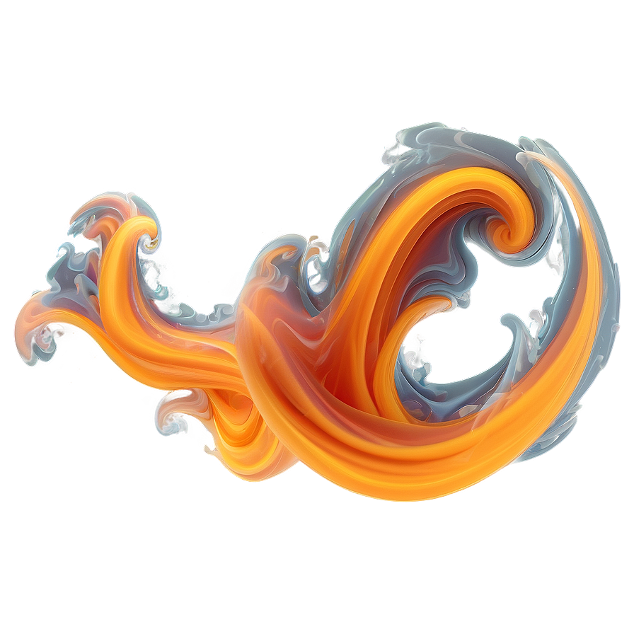 Whispery Orange Smoke Essence Png Dwf PNG Image