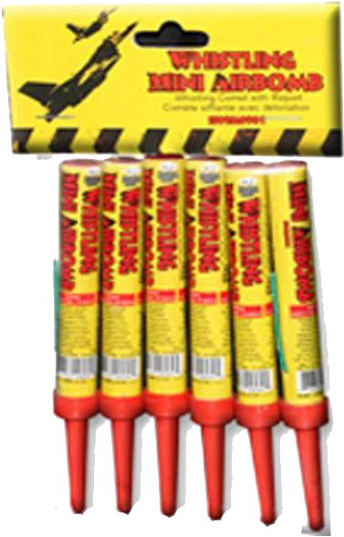 Whistling Mini Airbombs Fireworks Pack PNG Image