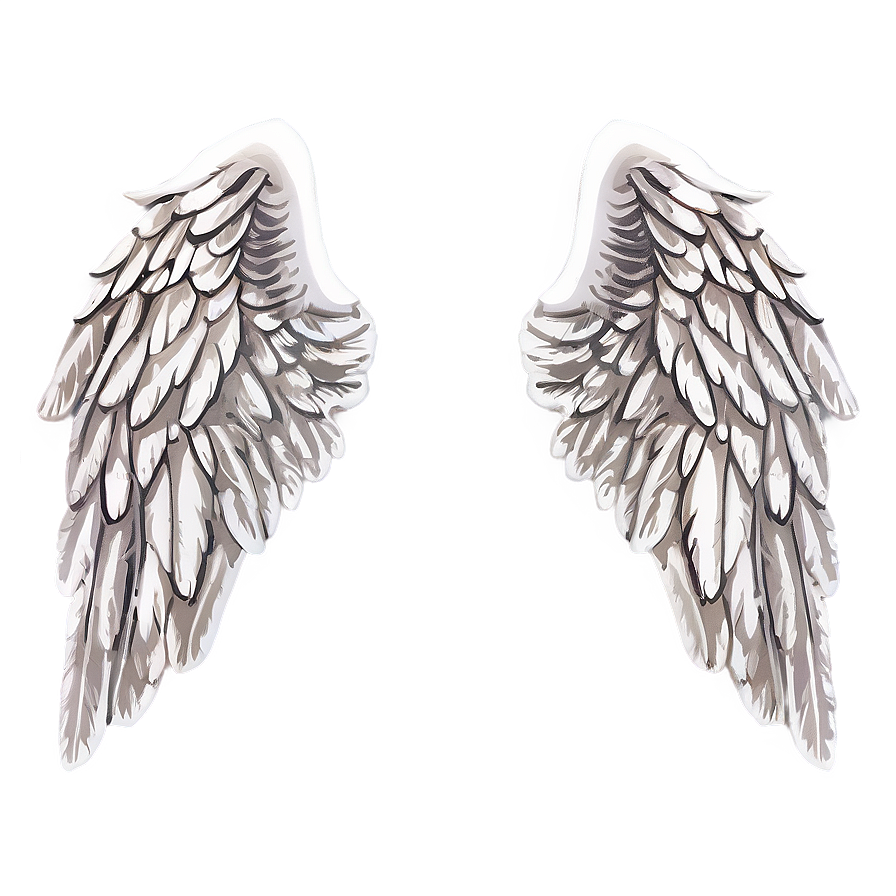 White Angel Wings Image Png Mhm PNG Image