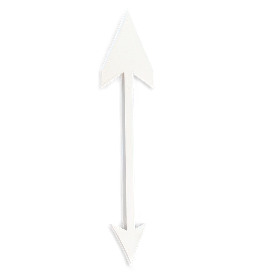 White Arrow Indicator Png 05042024 PNG Image