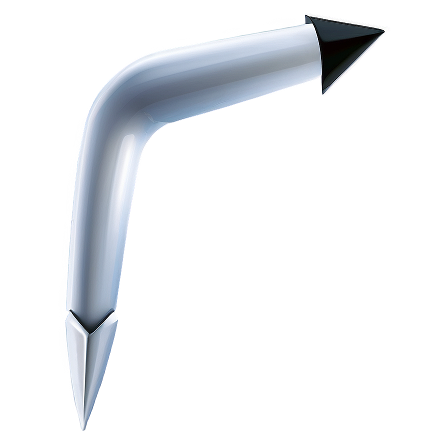 White Arrow Pointer Png Khq PNG Image