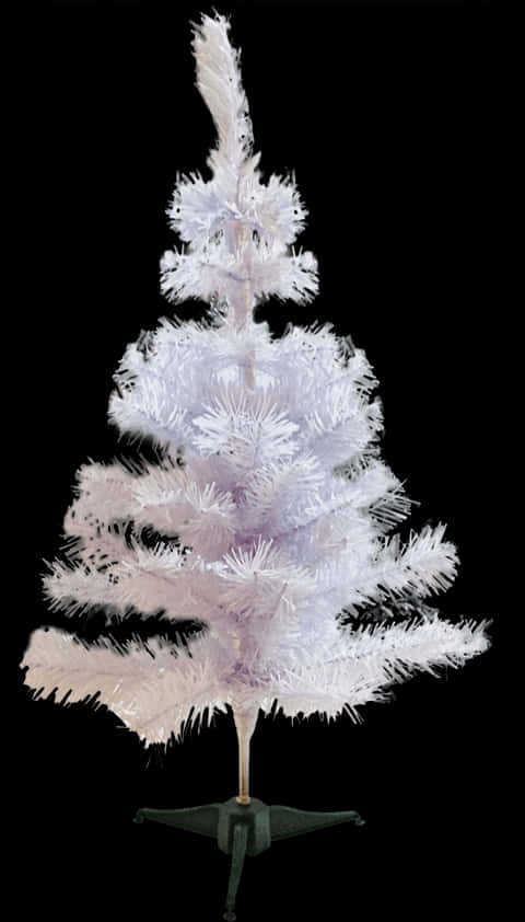 White Artificial Christmas Tree PNG Image