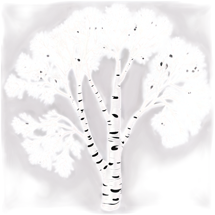 White Aspen Tree Landscape Png Qwj PNG Image