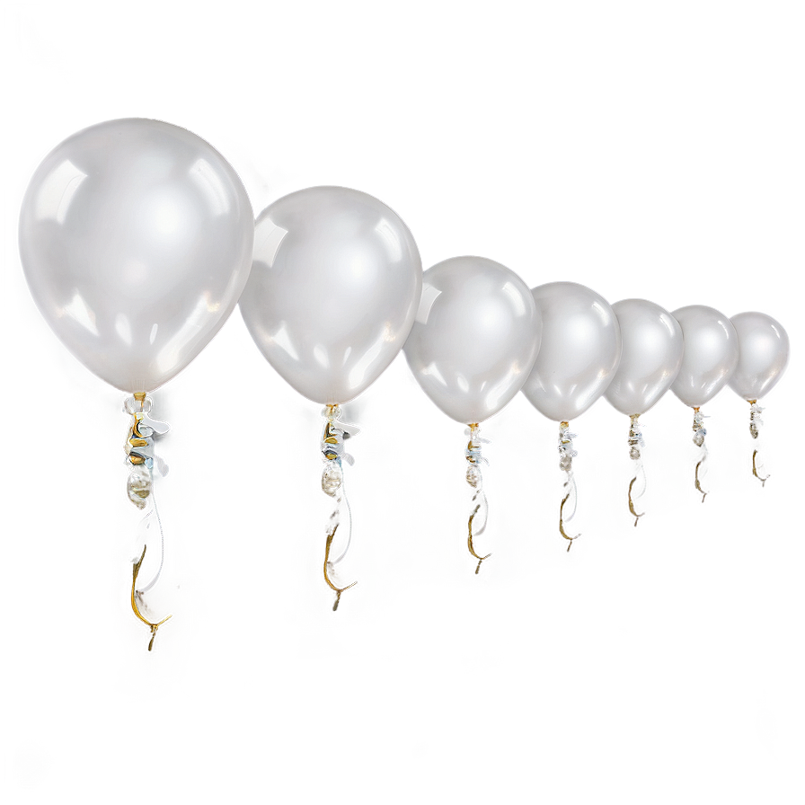 White Balloon Background Png 57 PNG Image