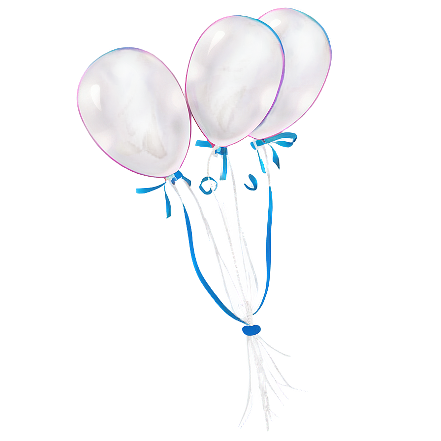 White Balloon Outline Png 31 PNG Image