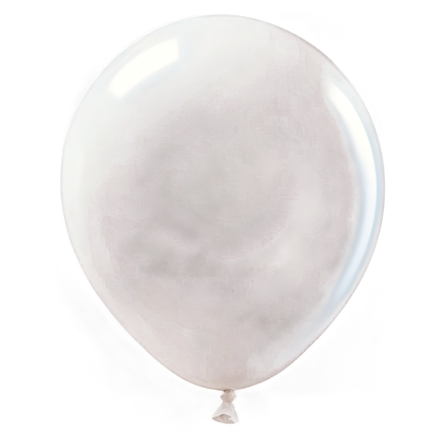 White Balloon Template Png Fri PNG Image