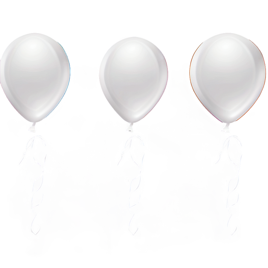 White Balloons Png 71 PNG Image