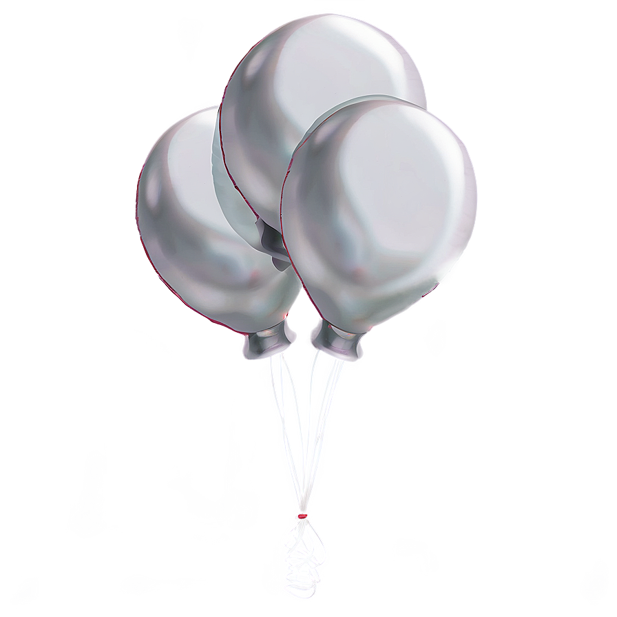 White Balloons Png Dtj96 PNG Image