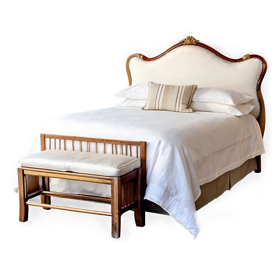 White Bed And Dresser Set Png Cnq PNG Image