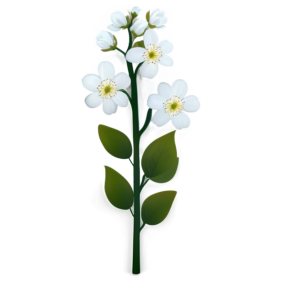 White Blossom Flower Png Jux PNG Image