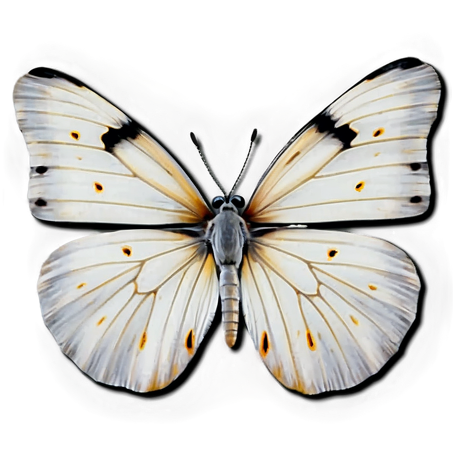 White Butterfly On White Png 69 PNG Image