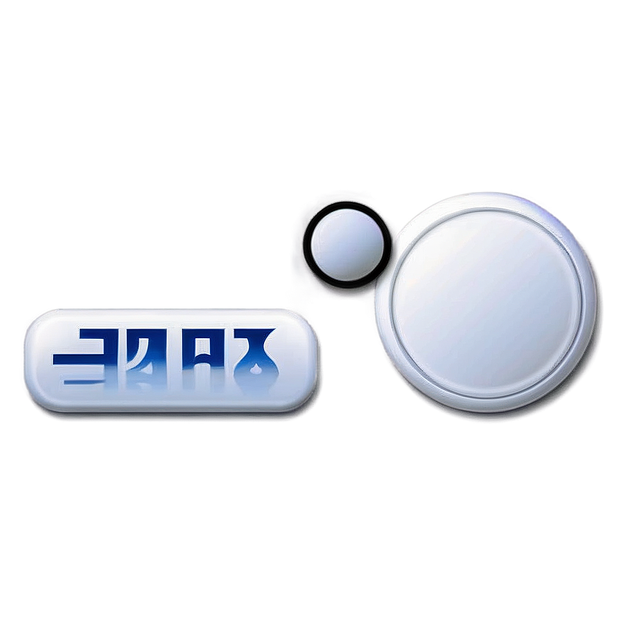 White Button For Mobile Png Kbh26 PNG Image