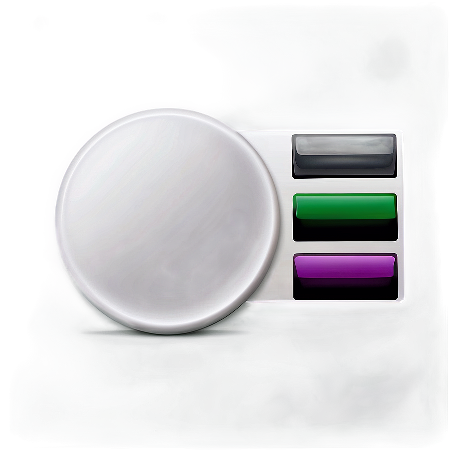 White Button For Ui Design Png Osl36 PNG Image