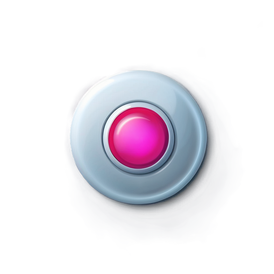 White Button With Lighting Effect Png Lcu PNG Image