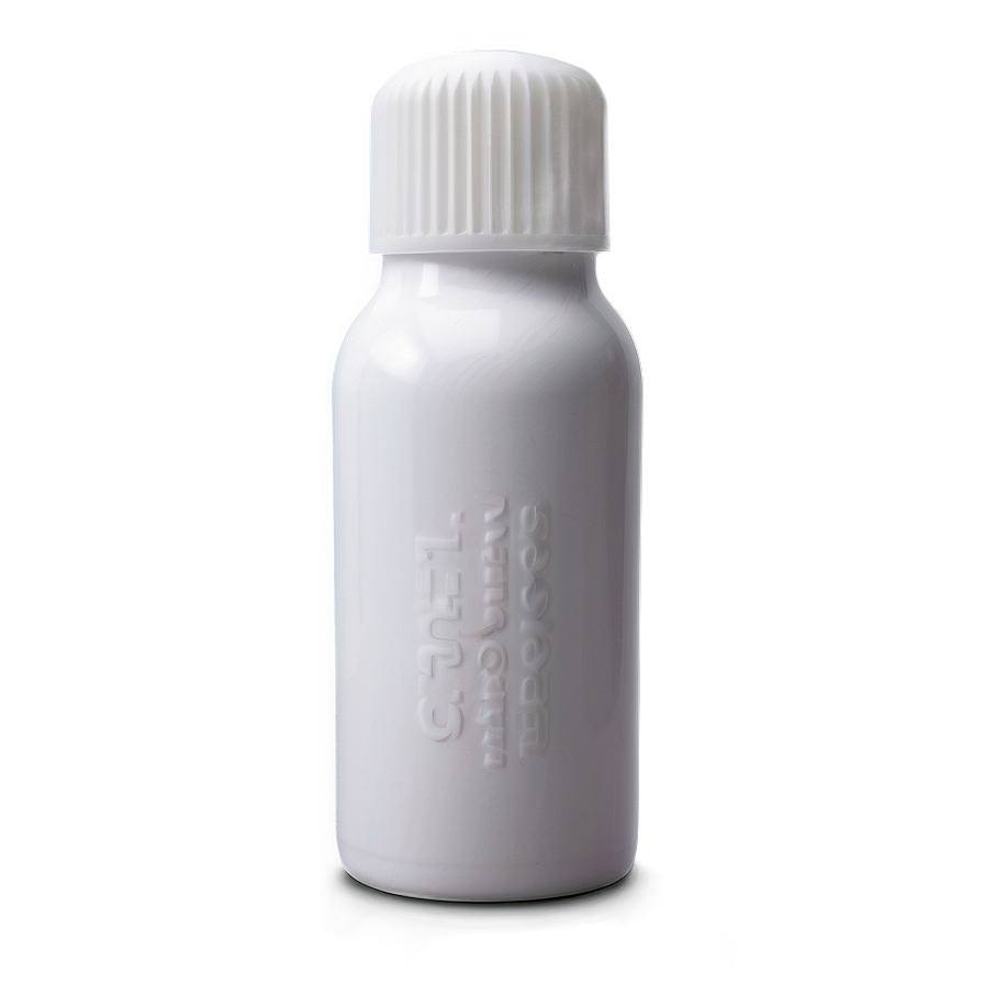 White Capsule Bottle Png Mxs87 PNG Image