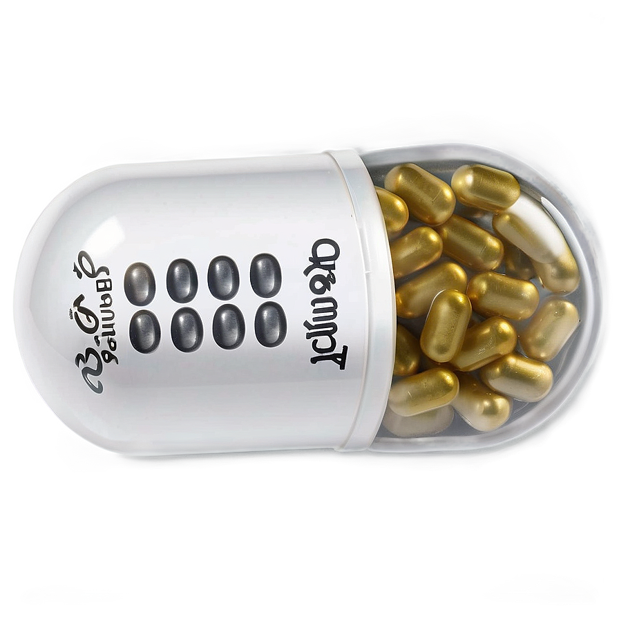 White Capsule Supplement Png Wrh77 PNG Image