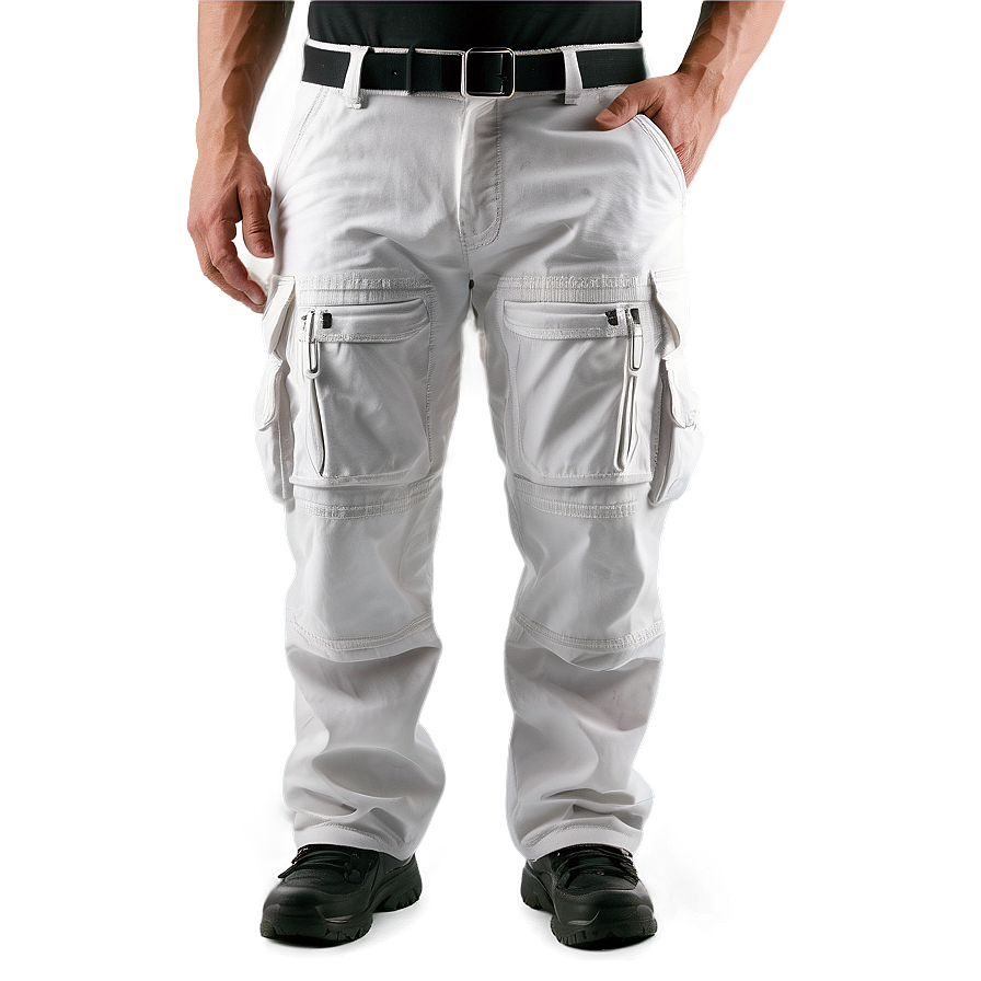 White Cargo Pants Png Tpq PNG Image