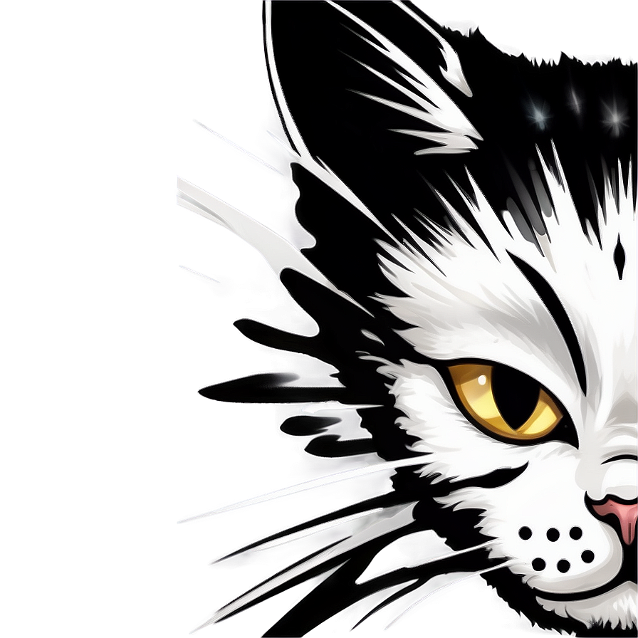 White Cat Face Png 06122024 PNG Image