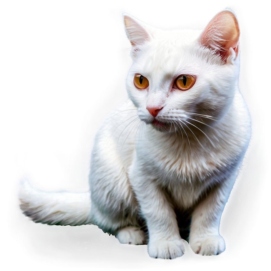 White Cat Png Ayo PNG Image