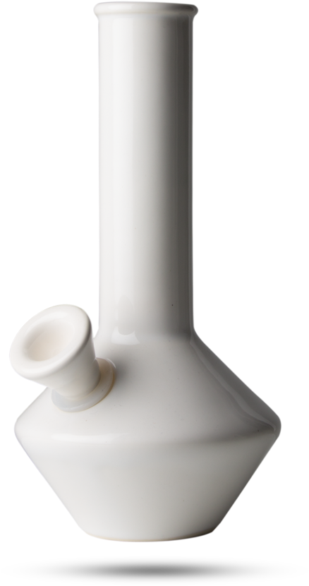 White Ceramic Bong PNG Image