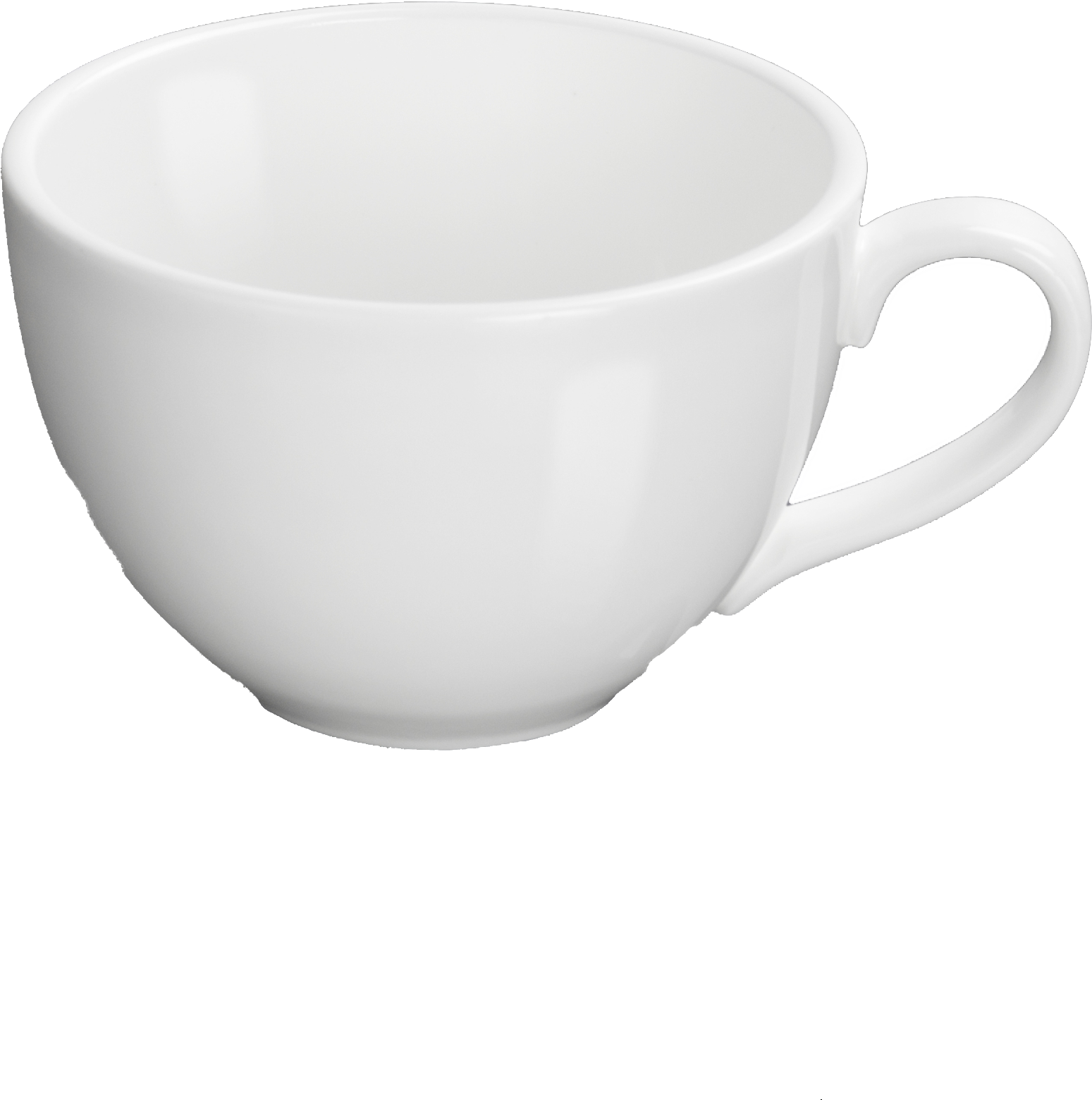 White Ceramic Coffee Cup PNG Image