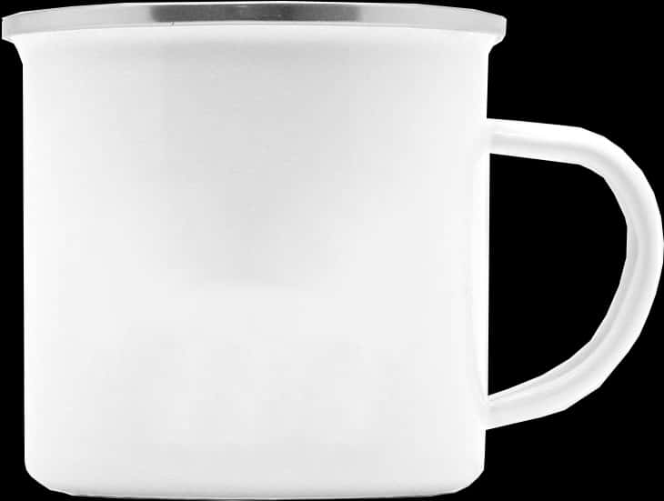 White Ceramic Coffee Mug Isolated PNG Image