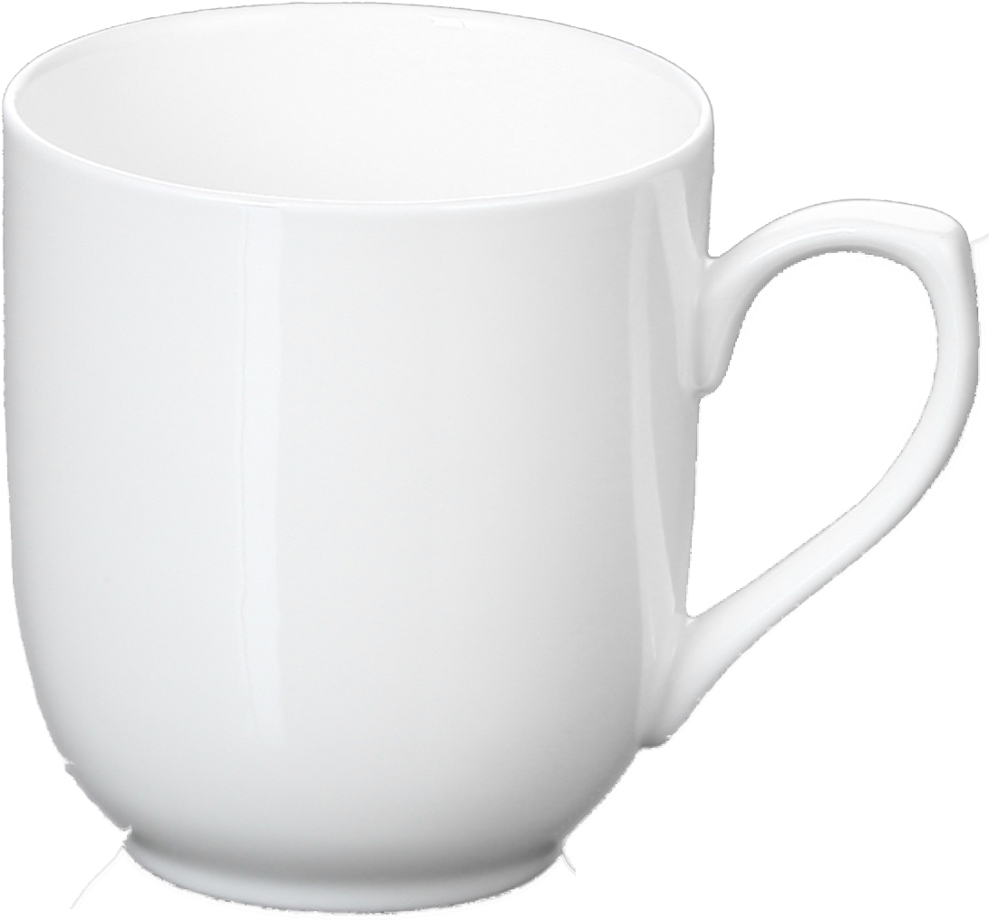 White Ceramic Coffee Mug PNG Image