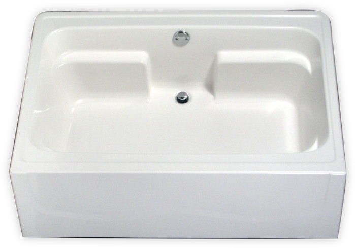 White Ceramic Laundry Sink PNG Image