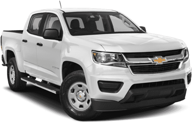 White Chevrolet Colorado Pickup Truck PNG Image