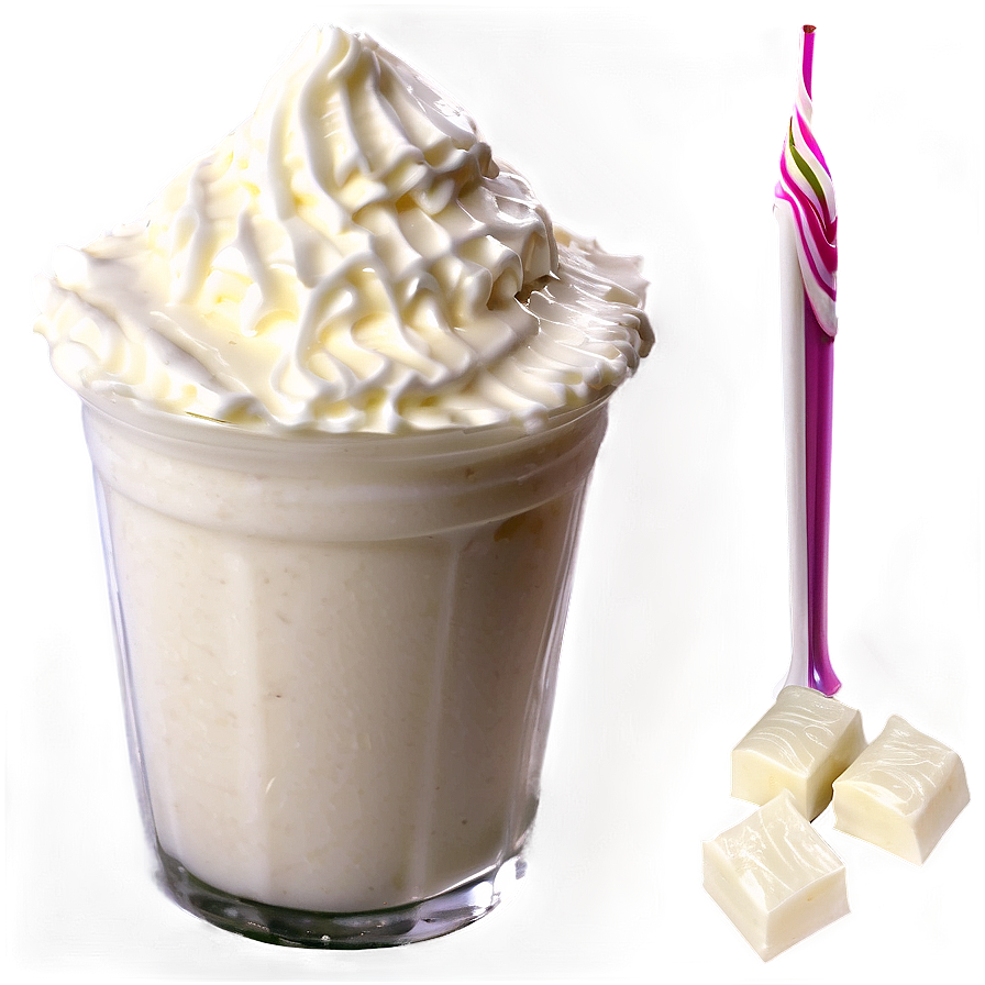 White Chocolate Milkshake Png Gar PNG Image