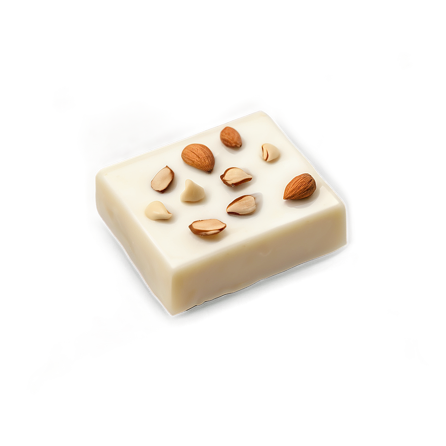 White Chocolate With Almonds Png 46 PNG Image