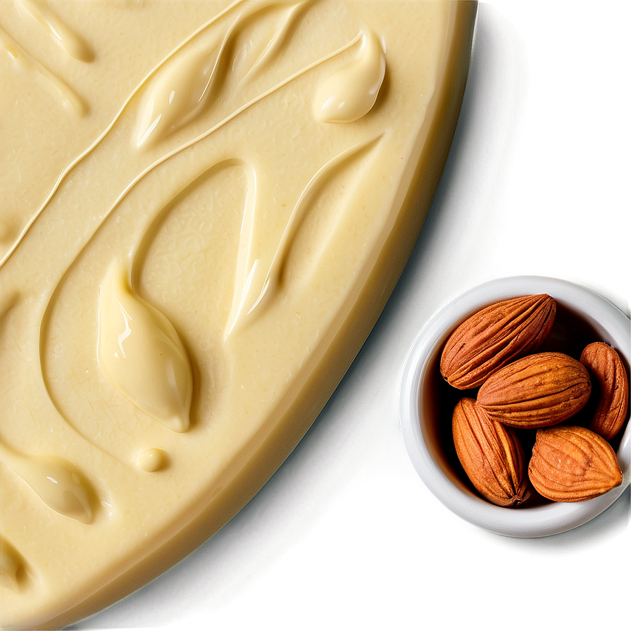 White Chocolate With Almonds Png Nuw PNG Image