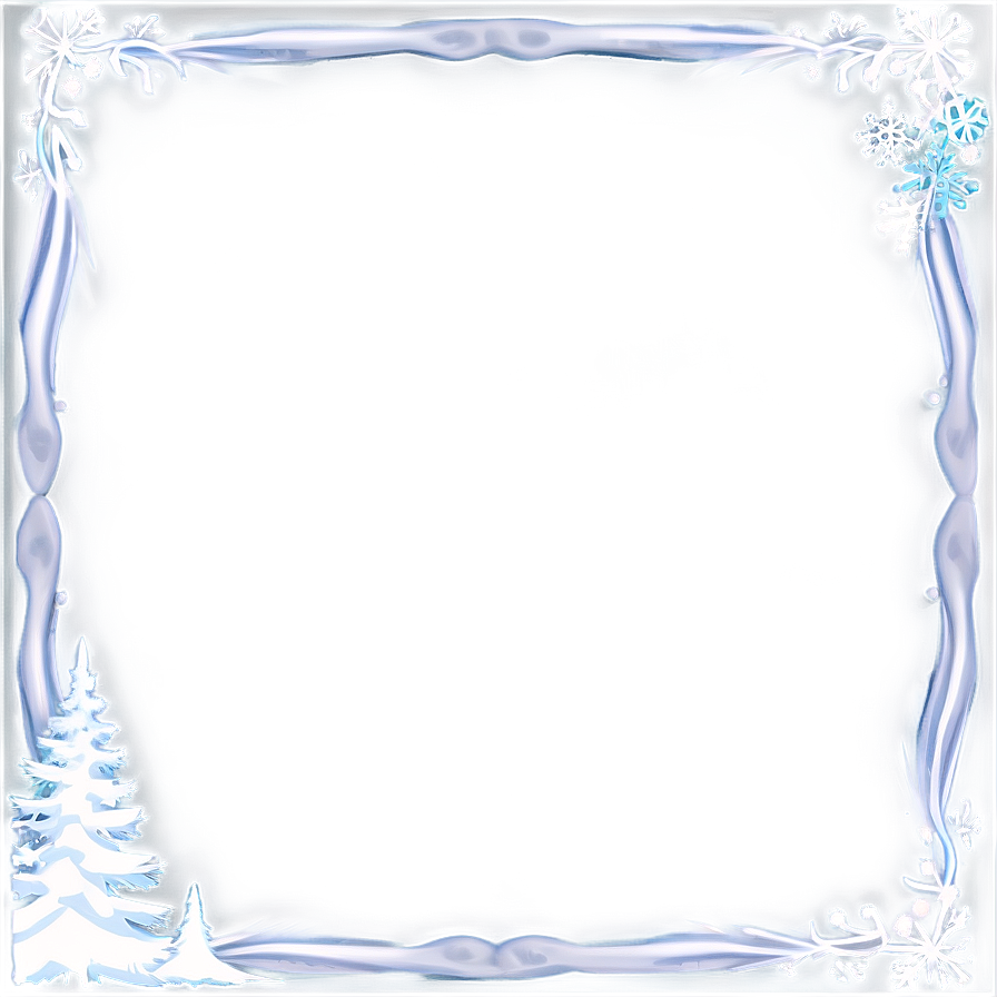 White Christmas Frame Png Vmn69 PNG Image