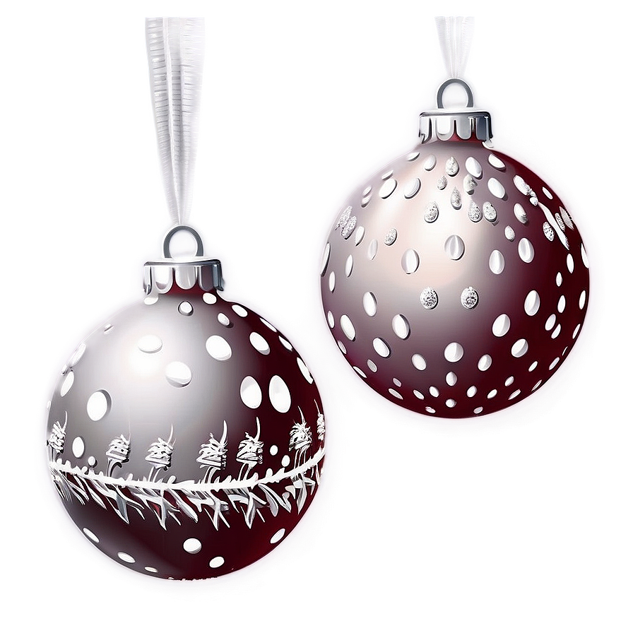 White Christmas Ornaments Png Ikf52 PNG Image