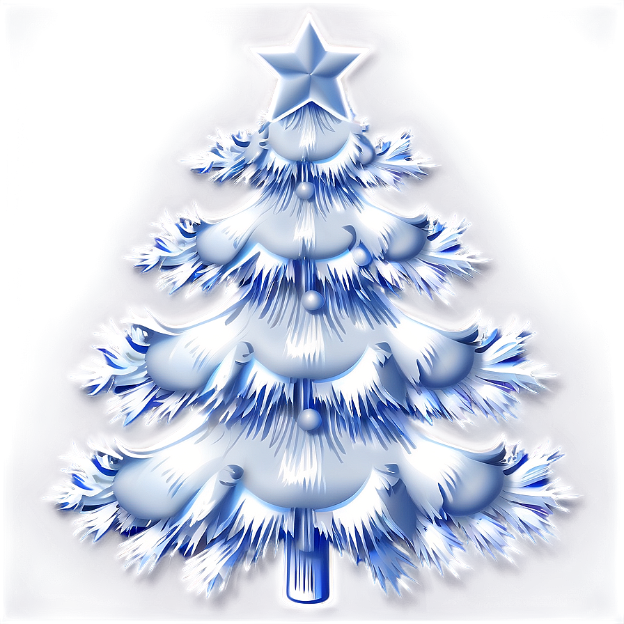 White Christmas Tree Png 38 PNG Image